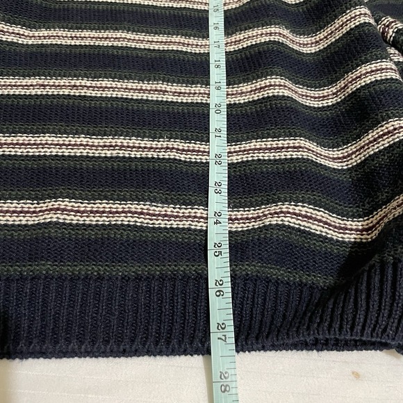 Vintage Cortina Italia Sweater Mens Pullover Retro Pattern 90's Academia Preppy - Picture 4 of 6